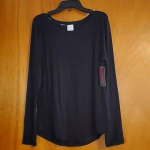 Womens Black Long Sleeve T-Shirt